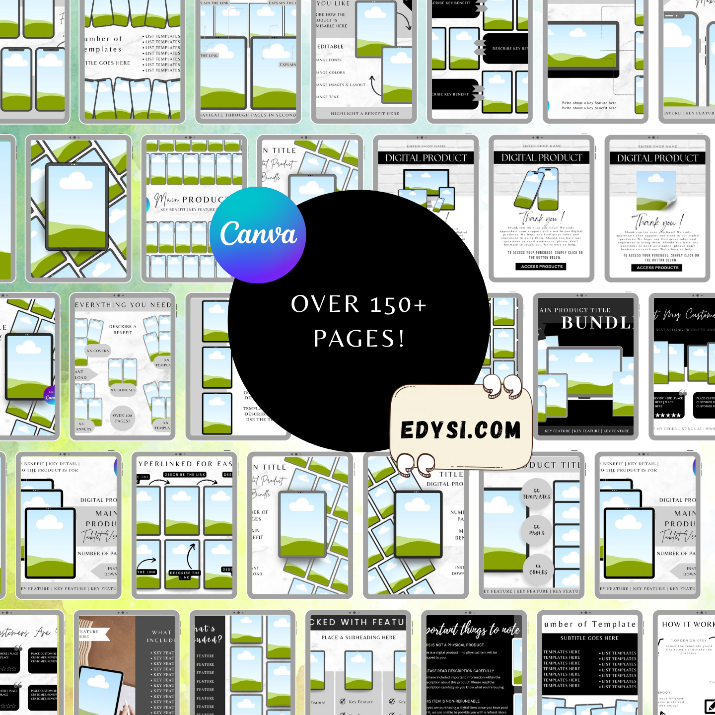 DIGITAL PRODUCT LISTING TEMPLATES