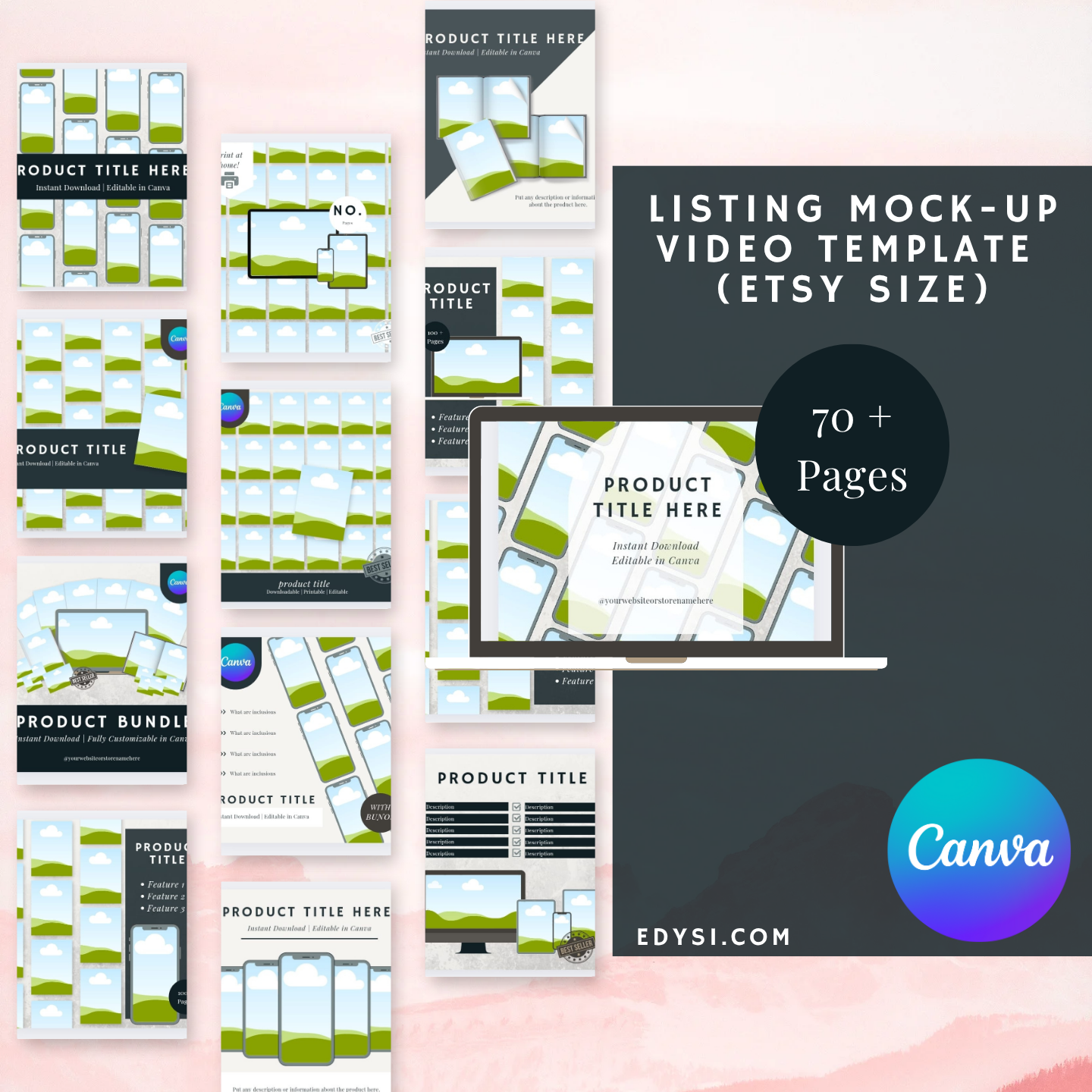 70+ LISTING MOCK-UP VIDEO TEMPLATE (ETSY SIZE)