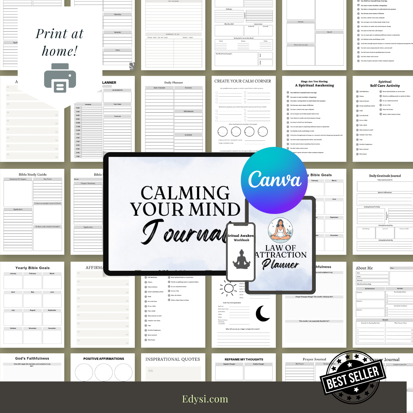 Manifestation Canva Template Bundle