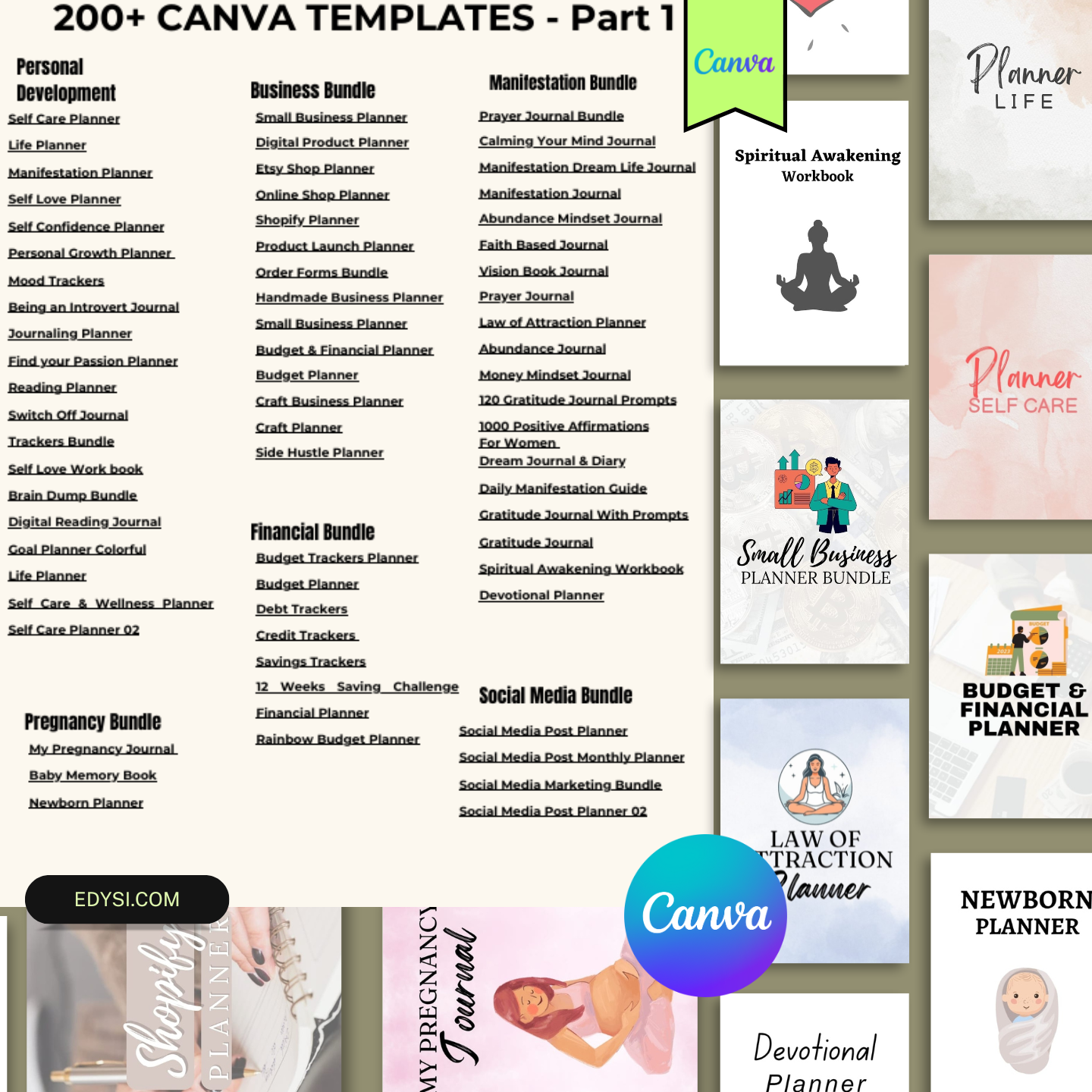 200+ CANVA TEMPLATES - Part 1