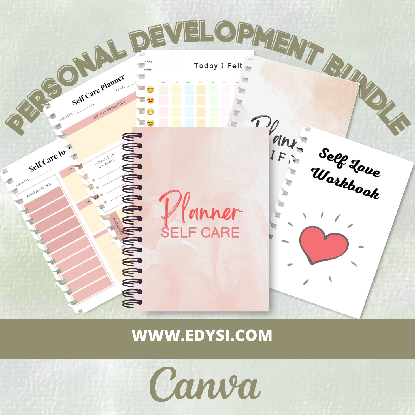 Personal  Development Canva Template Bundle