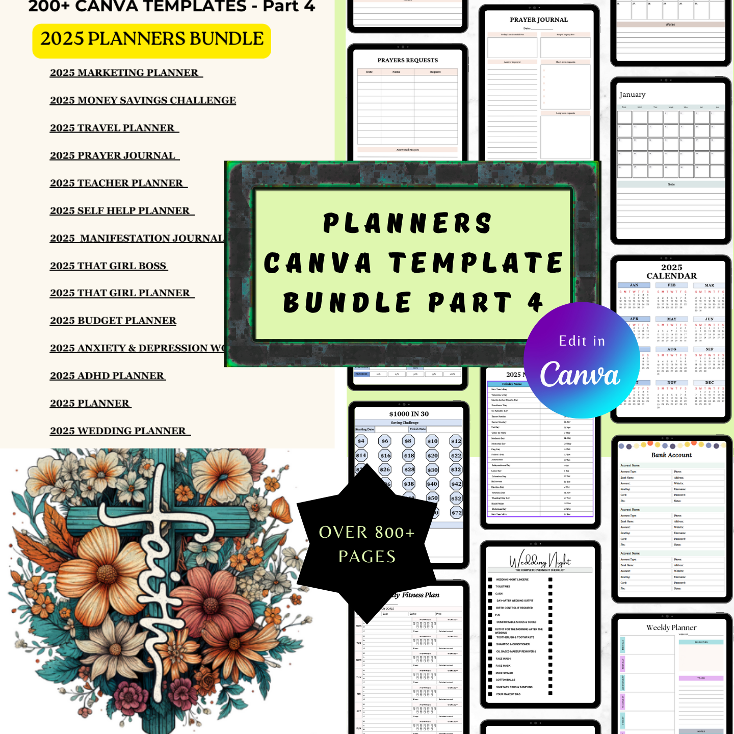 Planners Canva Template Bundle Part 4