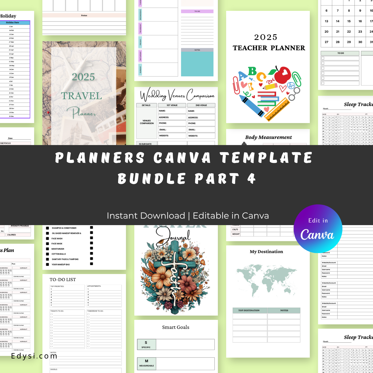 Planners Canva Template Bundle Part 4